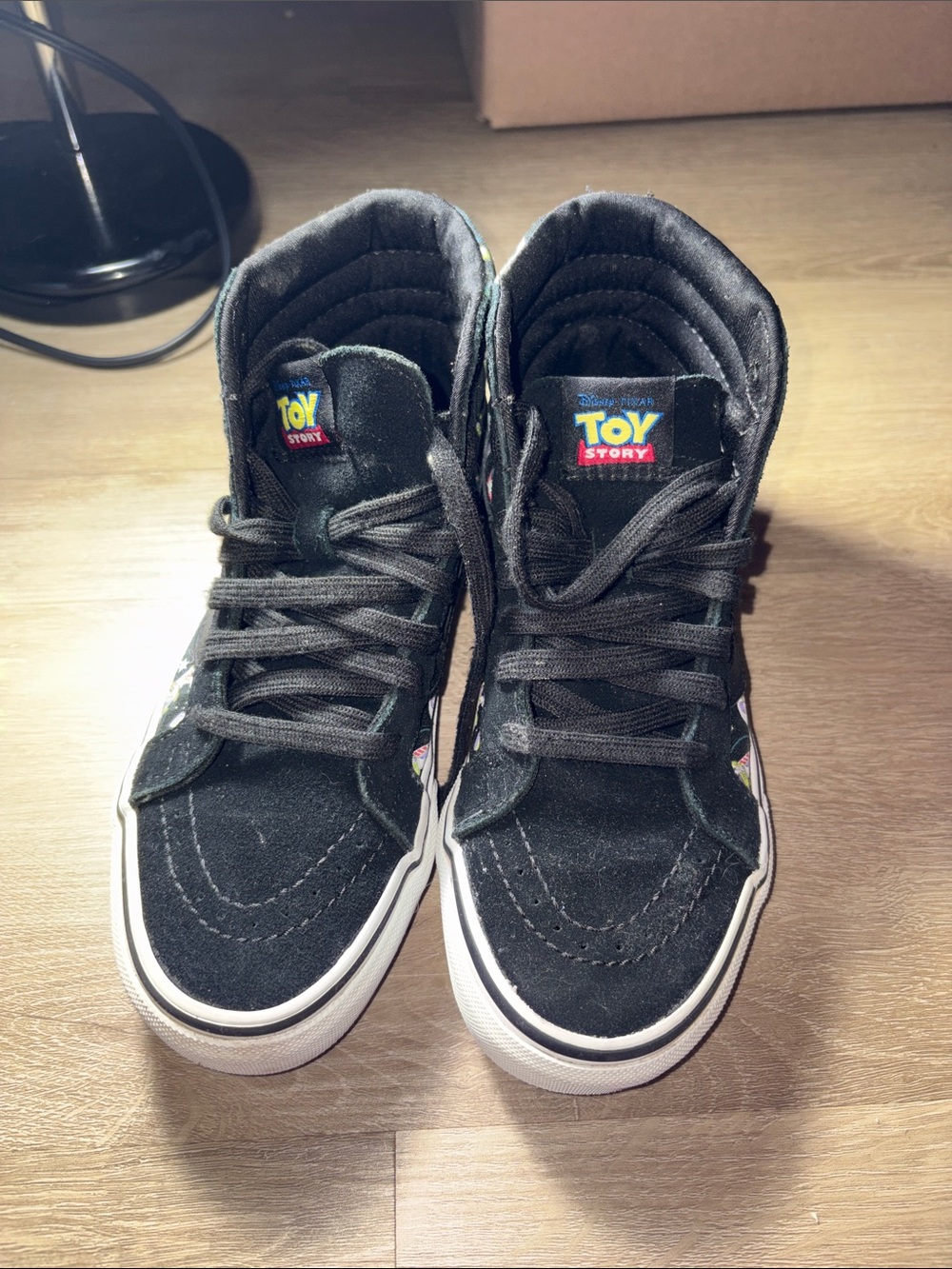 Vans Black Toy Story High-Top Sneakers with White Sole